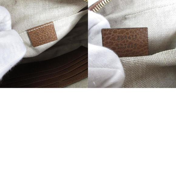 GUCCI GG Canvas Leather Shoulder Bag Beige Brown 449413 - Picture 5 of 5